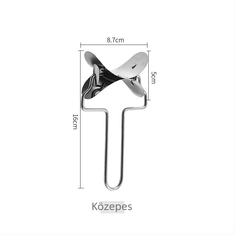 Rozsdamentes acélból készült knédli készítő, forma és klipsz