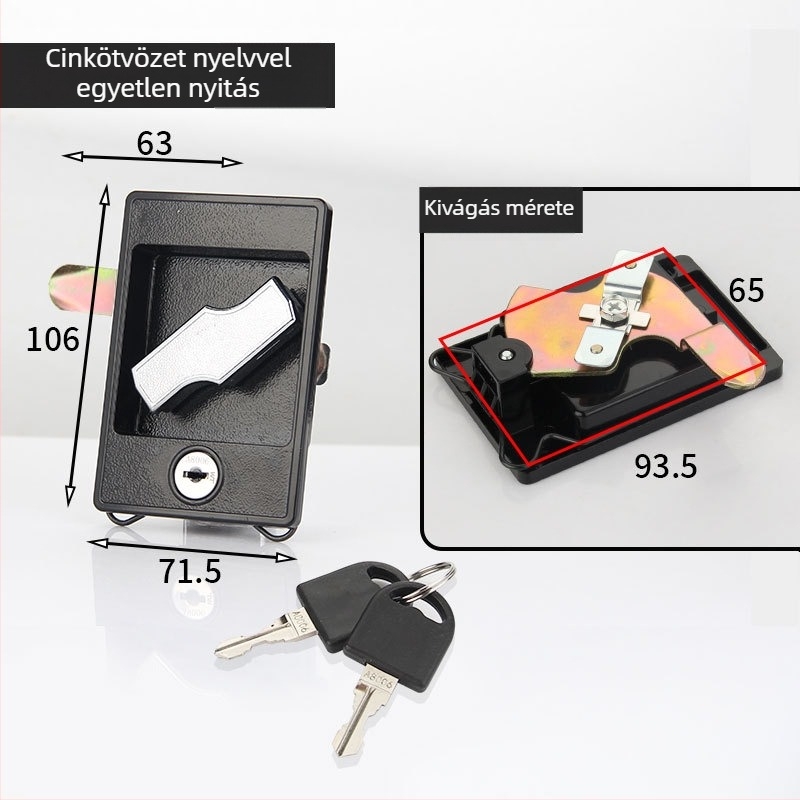 Gu Rui 112 Szekrényzár cinkötvözetből, húzórúddal és összekapcsoló mechanizmussal, elektromos-mechanikus vezérlő dobozhoz