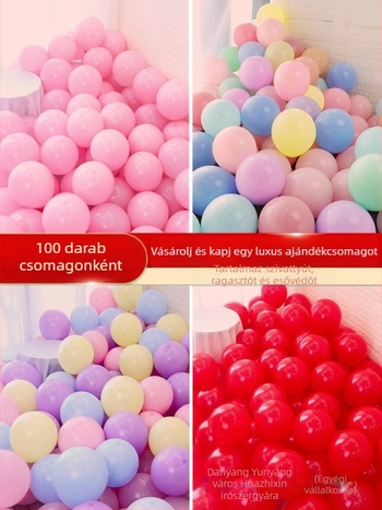 Macaron formájú gyereklufik, szagtalan, vastagabb, dekorációhoz születésnapi díszítéshez, rózsaszín és különböző színek