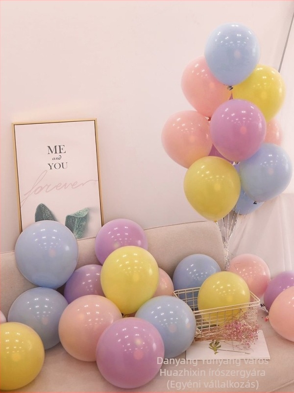 Macaron formájú gyereklufik, szagtalan, vastagabb, dekorációhoz születésnapi díszítéshez, rózsaszín és különböző színek