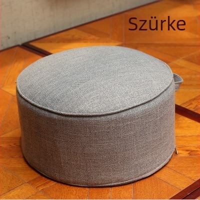 Levehető, mosható len párna tatami stílusú padlóüléshez, megnövelt magasságú és vastag futon-szerű ülőfelület, textil alátét a kávézóasztalhoz, erkélyre és ablakhoz