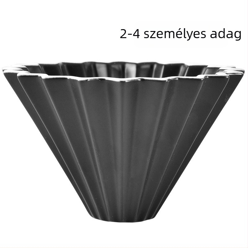 Origami kerámia kávéfőző szűrőcsésze talppal – hordozható csepegtető kávéfőzéshez