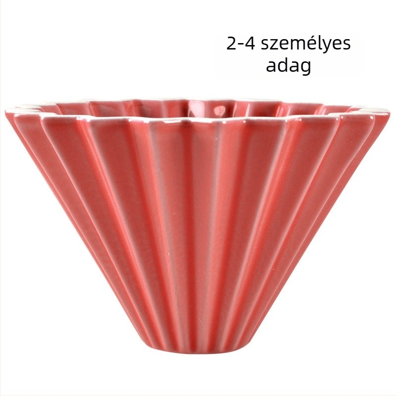 Origami kerámia kávéfőző szűrőcsésze talppal – hordozható csepegtető kávéfőzéshez