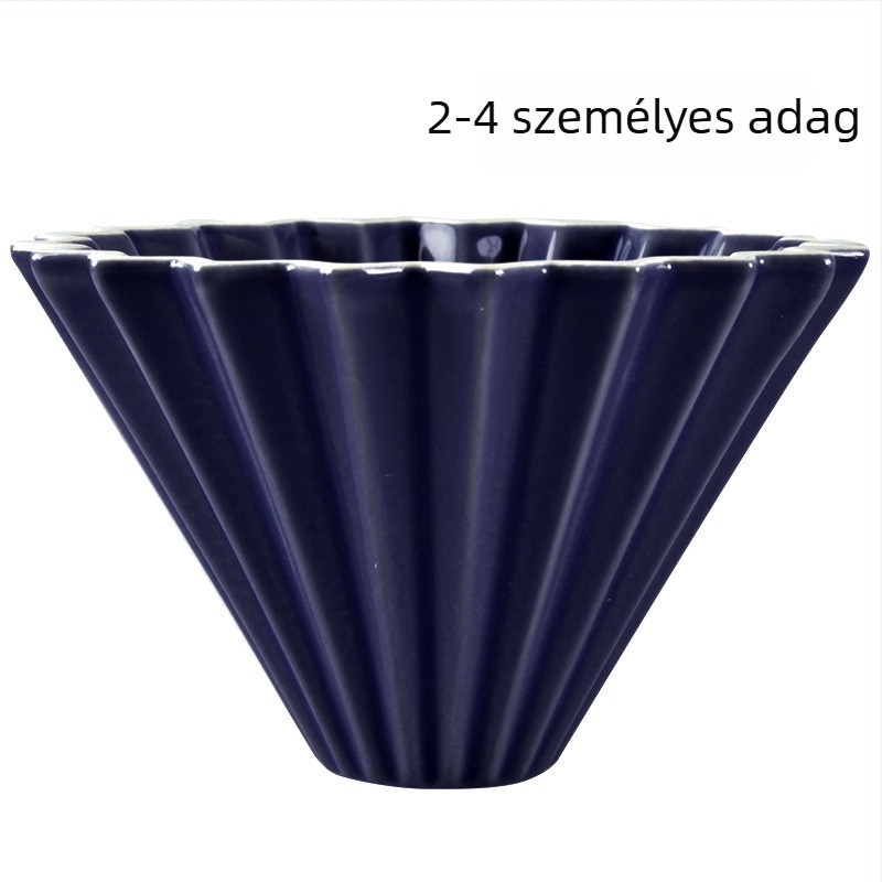 Origami kerámia kávéfőző szűrőcsésze talppal – hordozható csepegtető kávéfőzéshez