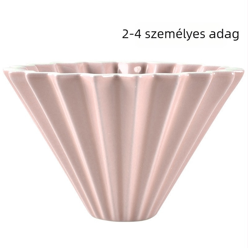 Origami kerámia kávéfőző szűrőcsésze talppal – hordozható csepegtető kávéfőzéshez