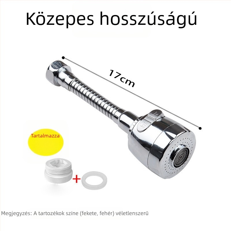 Csap kinyújtó védővel és szűrő fejjel, 50 cm, kétfokozatú hosszabbító, mop mosogatóhoz