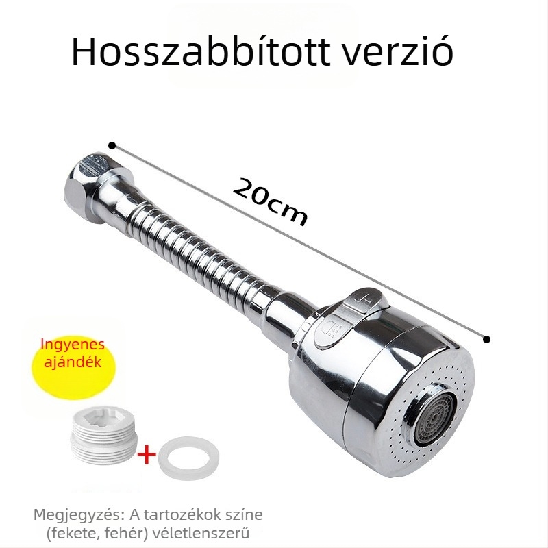 Csap kinyújtó védővel és szűrő fejjel, 50 cm, kétfokozatú hosszabbító, mop mosogatóhoz