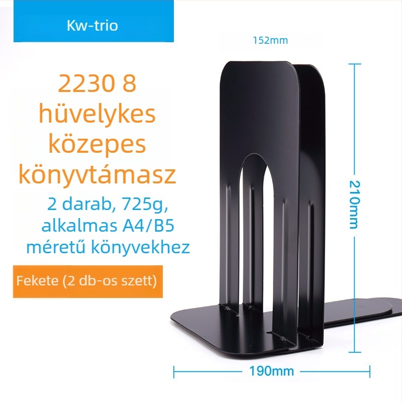KW-TRIO Fém könyvállvány