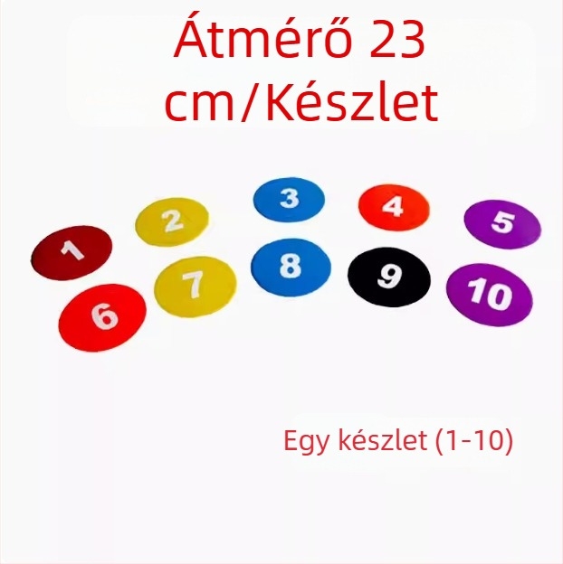 23 cm digitális jelző matrac betűkkel, csúszásmentes futball-edzéshez óvodában és akadályokkal a szenzoros integrációhoz