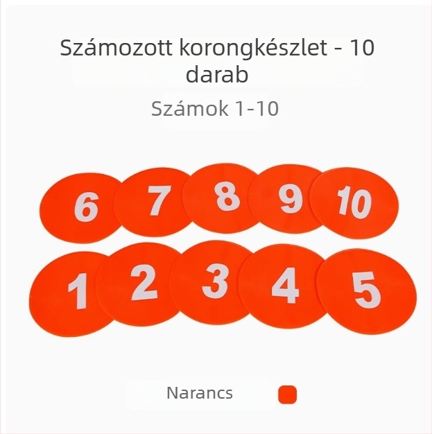 23 cm digitális jelző matrac betűkkel, csúszásmentes futball-edzéshez óvodában és akadályokkal a szenzoros integrációhoz