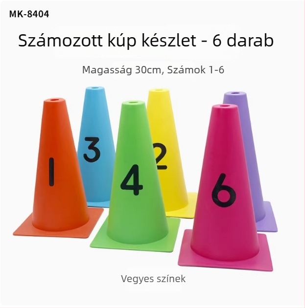 23 cm digitális jelző matrac betűkkel, csúszásmentes futball-edzéshez óvodában és akadályokkal a szenzoros integrációhoz