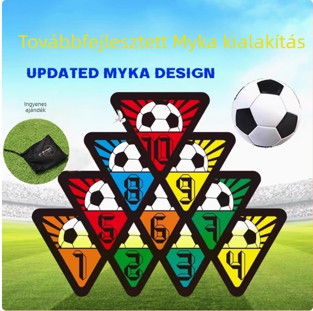 23 cm digitális jelző matrac betűkkel, csúszásmentes futball-edzéshez óvodában és akadályokkal a szenzoros integrációhoz