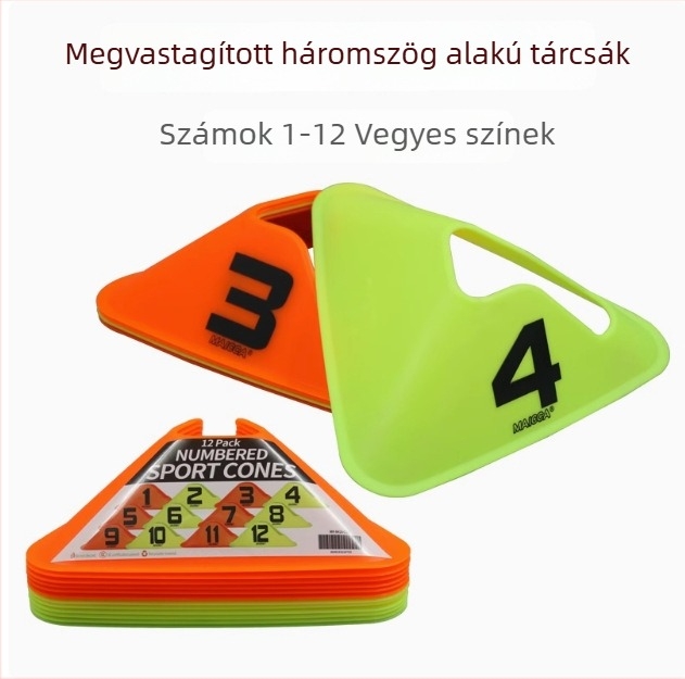 23 cm digitális jelző matrac betűkkel, csúszásmentes futball-edzéshez óvodában és akadályokkal a szenzoros integrációhoz