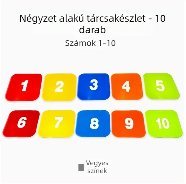 23 cm digitális jelző matrac betűkkel, csúszásmentes futball-edzéshez óvodában és akadályokkal a szenzoros integrációhoz