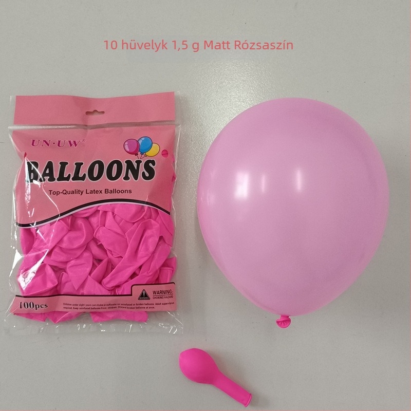 Haorun 10 hüvelykes latex lufi, 1,5 g vastagság, színes matt felület, kerek forma parti dekorációhoz