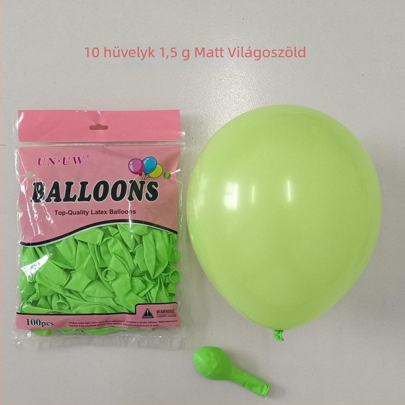 Haorun 10 hüvelykes latex lufi, 1,5 g vastagság, színes matt felület, kerek forma parti dekorációhoz