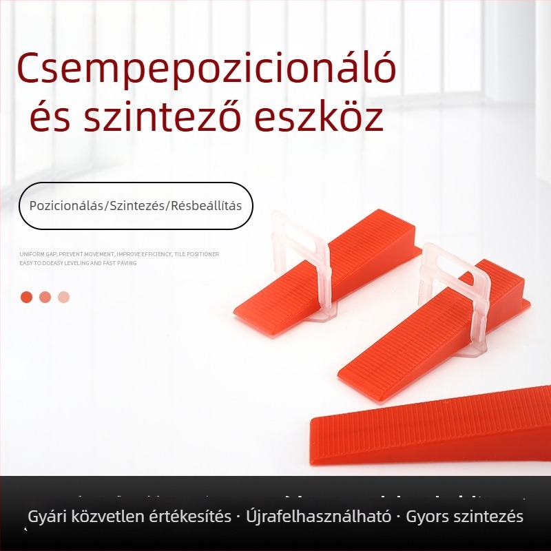 Szintező alap és állító eszköz csempéhez – pontos felhelyezéshez