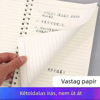 Spirálkötésű, rácsos jegyzetfüzet, B5 méret, Insta-stílusú osztálytermi jegyzetfüzet közép- és egyetemistáknak