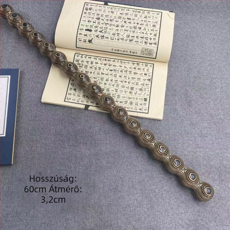 Fából készült masszázsbot, tölcsér-szerű formával egész testre – masszázs a vállakhoz és a nyakhoz