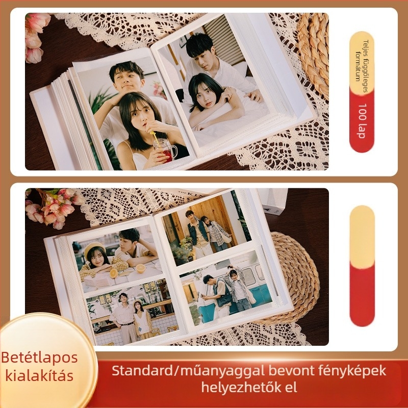 Nagy kapacitású emlékalbum Polaroid 3 hüvelykes fényképekhez, otthoni fényképtárolás, baba- és Gyermeknap ajándék