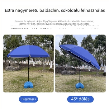 Nagy kör alakú napernyő kültéri piacokhoz és udvarhoz