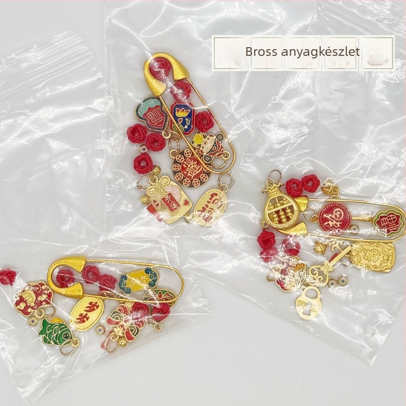 DIY készlet brooch készítéséhez: kézzel készített kismama és baba témájú anyagok, ruhadísz, ajándék