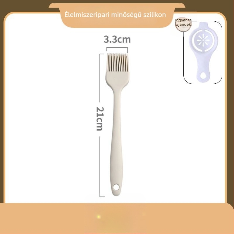7 darabos élelmiszer-minőségű szilikon sütőeszközök készlet, hőálló spatula, kikenő ecset, tojásverő, élelmiszer-klipsz, lapát