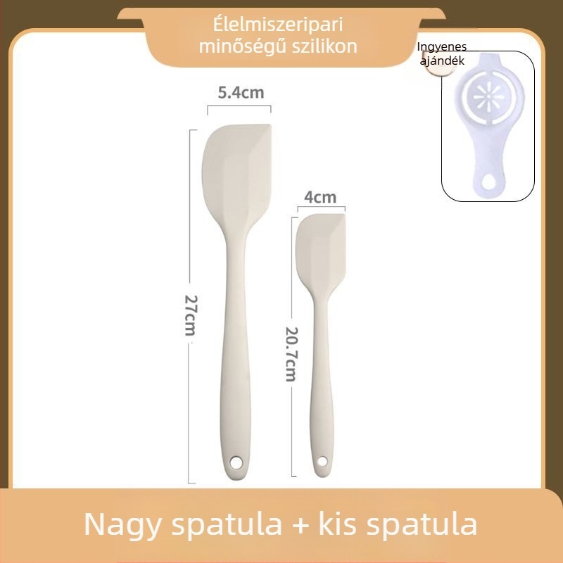 7 darabos élelmiszer-minőségű szilikon sütőeszközök készlet, hőálló spatula, kikenő ecset, tojásverő, élelmiszer-klipsz, lapát