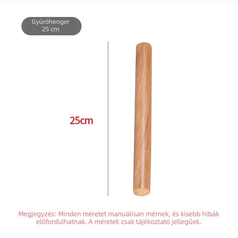 Fából készült tésztagyújtó készlet: nyújtófa, tészta deszka és vágódeszka