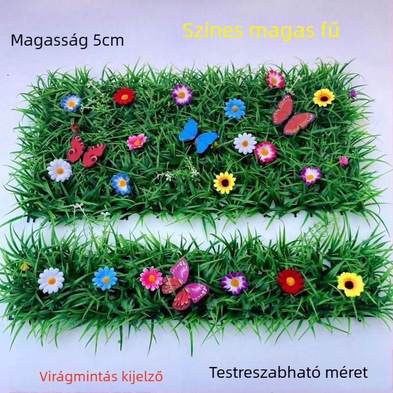 Dekoratív mesterséges fű – szőnyeg válaszfalakhoz, virágtartókhoz, ablakpárkányhoz, erkélyhez és lépcsőkhöz