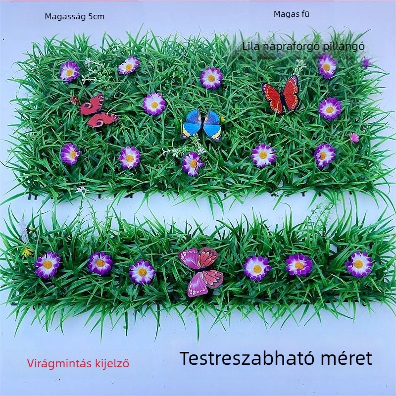 Dekoratív mesterséges fű – szőnyeg válaszfalakhoz, virágtartókhoz, ablakpárkányhoz, erkélyhez és lépcsőkhöz