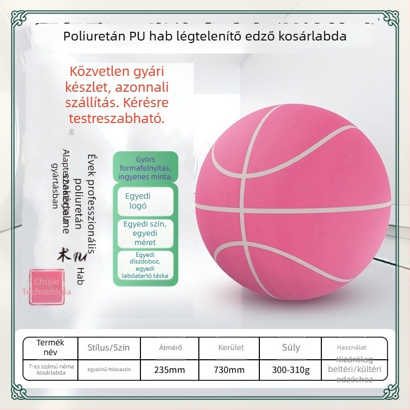 PU súlyozott kosárlabda, 1:1 méretarányú másolat, gyermekek és serdülők professzionális edzéséhez, ultramagas visszapattanás, magas sűrűség, halk használat, 24 cm