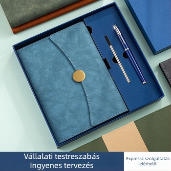 A5-ös műbőr jegyzetfüzet ajándékdobozzal, testre szabható jegyzetfüzet, értekezletek naplója и nemzetközi ütemterv üzleti célokra