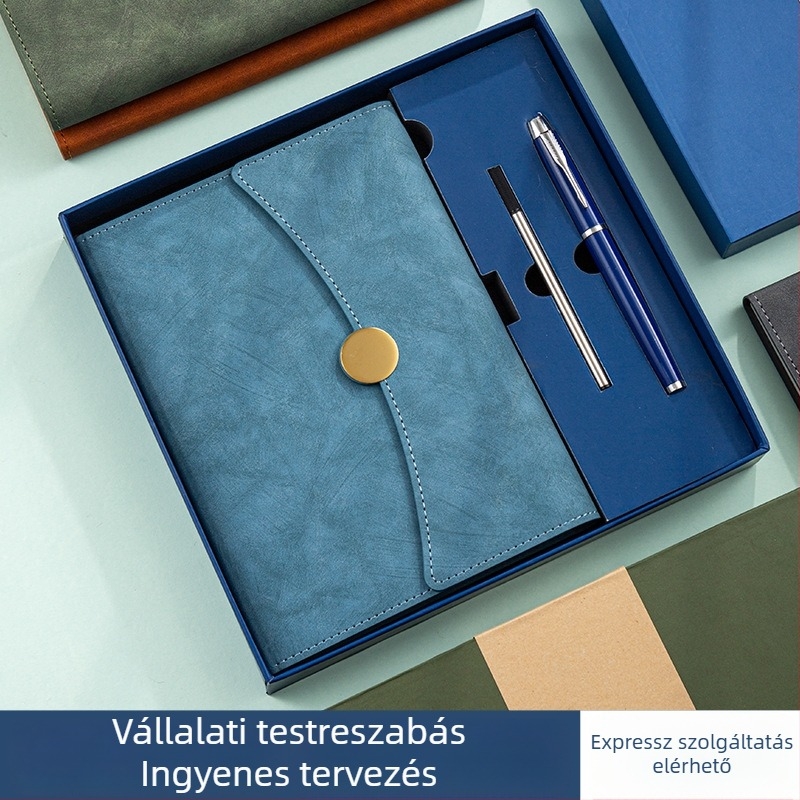 A5-ös műbőr jegyzetfüzet ajándékdobozzal, testre szabható jegyzetfüzet, értekezletek naplója и nemzetközi ütemterv üzleti célokra