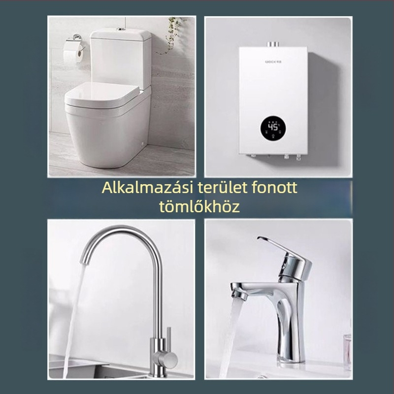 1/2 hüvelykes bemeneti tömlő meleg és hideg vízhez, 304 rozsdamentes acél sodrott, nylonmag