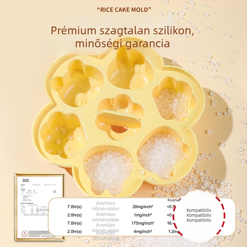 Bébiétel gőzölésére alkalmas szilikon forma – élelmiszer-minőségű szilikon, hőálló sütőeszköz, otthoni konyhai forma