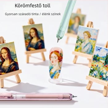 Több színű készlet naplóíráshoz és rajzoláshoz, erős fedés, rétegezhető színek, ideális diákoknak és művészeti tanulmányokhoz, akril gél tollak és marker tollak