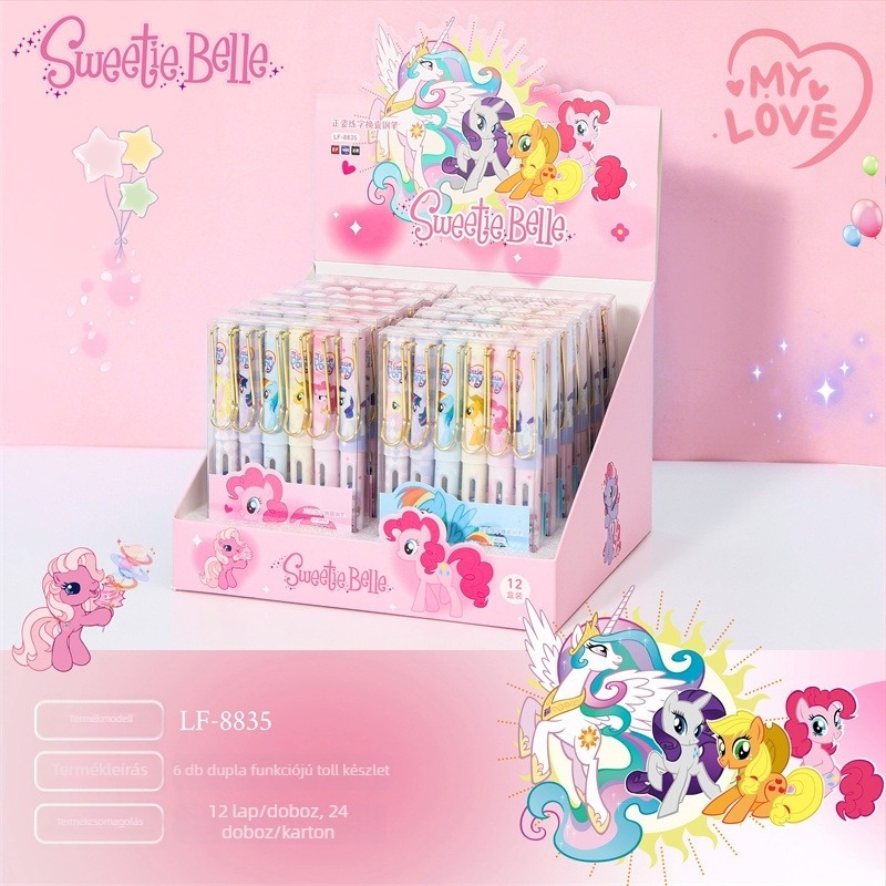Hello Kitty töltőtoll dobozos készletben, elegáns kialakítás, írásgyakorlásra, cserélhető tintapatronokkal, diákoknak