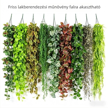 Mesterséges pothos növény szilikon levelekkel falik dekorációhoz
