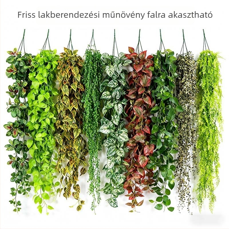 Mesterséges pothos növény szilikon levelekkel falik dekorációhoz