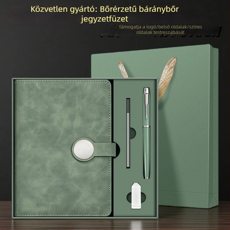Kiváló minőségű üzleti notesz ajándékdobozzal kínai stílusban, logóval testreszabható