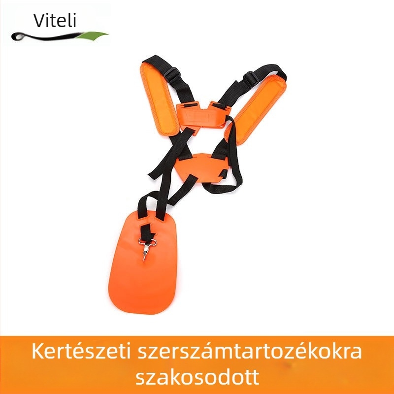 Megvastagított kétoldali vállpánt fűnyíróhoz és fűkaszához, hordozható, multifunkcionális egyvállas vállpánt