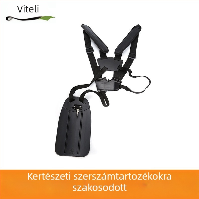 Megvastagított kétoldali vállpánt fűnyíróhoz és fűkaszához, hordozható, multifunkcionális egyvállas vállpánt