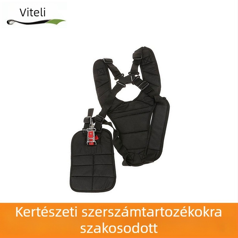 Megvastagított kétoldali vállpánt fűnyíróhoz és fűkaszához, hordozható, multifunkcionális egyvállas vállpánt