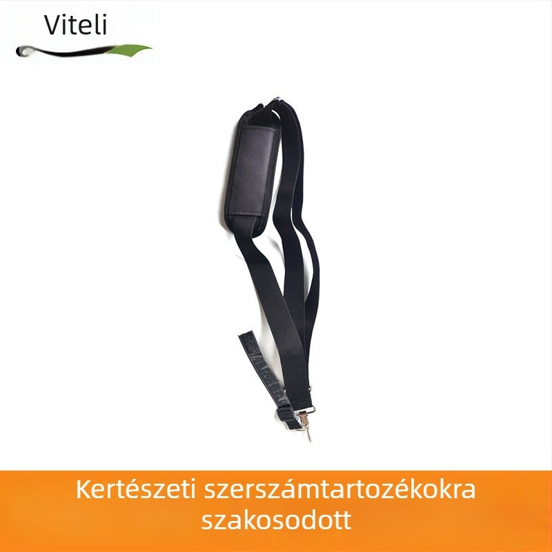 Megvastagított kétoldali vállpánt fűnyíróhoz és fűkaszához, hordozható, multifunkcionális egyvállas vállpánt