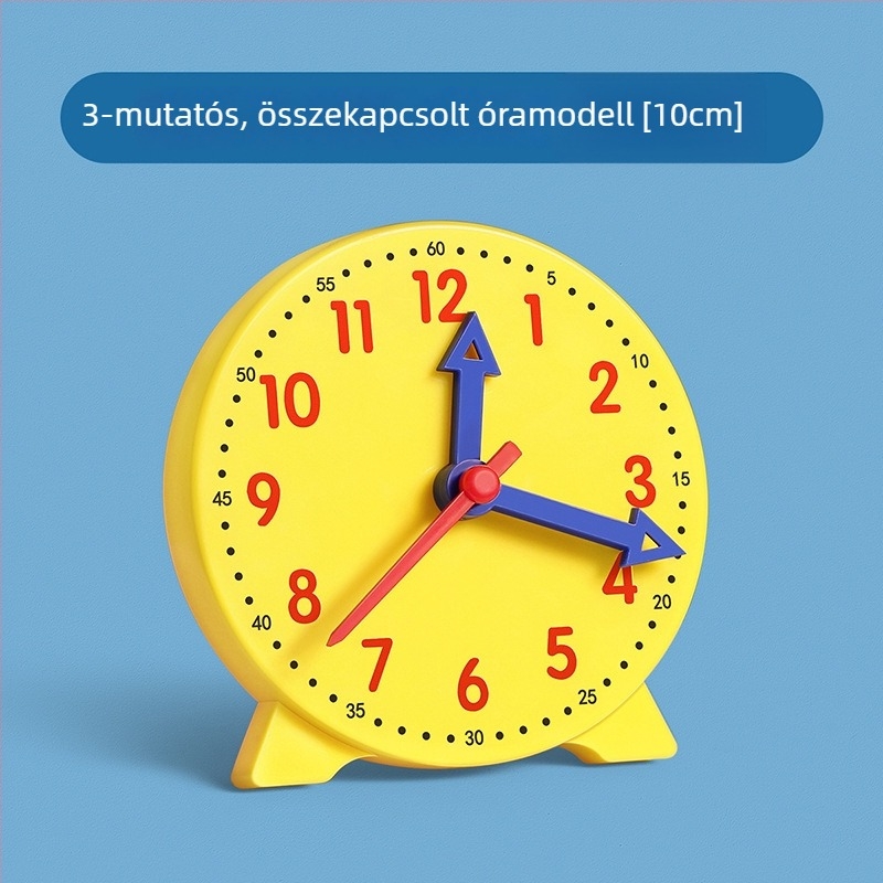 Általános iskolai óramodell, alapvető eszköz az idő olvasásának elsajátításához az 1–2. évfolyamon.