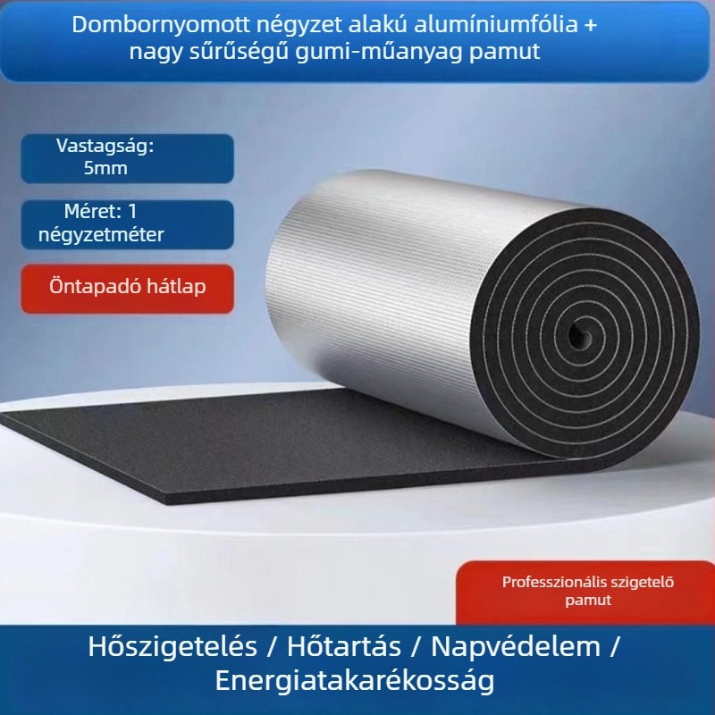 Önragasztós tetőszigetelő panel naposzobákhoz – vízálló, magas hőmérsékletnek ellenálló hőszigetelő anyag