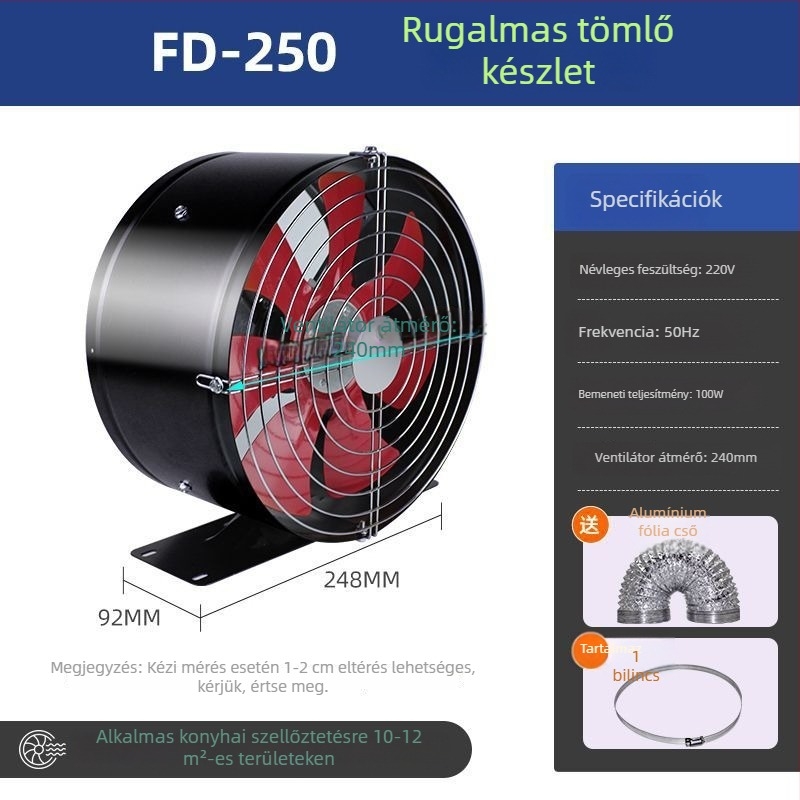 Körkörös csővezetékes kiárati ventilátor fürdőszobába, erőteljes szellőztetés, kompakt mennyezeti ventilátor kiadó lakásokhoz