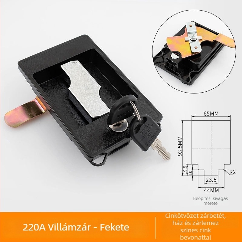 Zárható fém szekrény iratok és tárgyak tárolására, ideálisan sűrű polcokhoz és szerszámtartóhoz, modell 220, modern minimál design