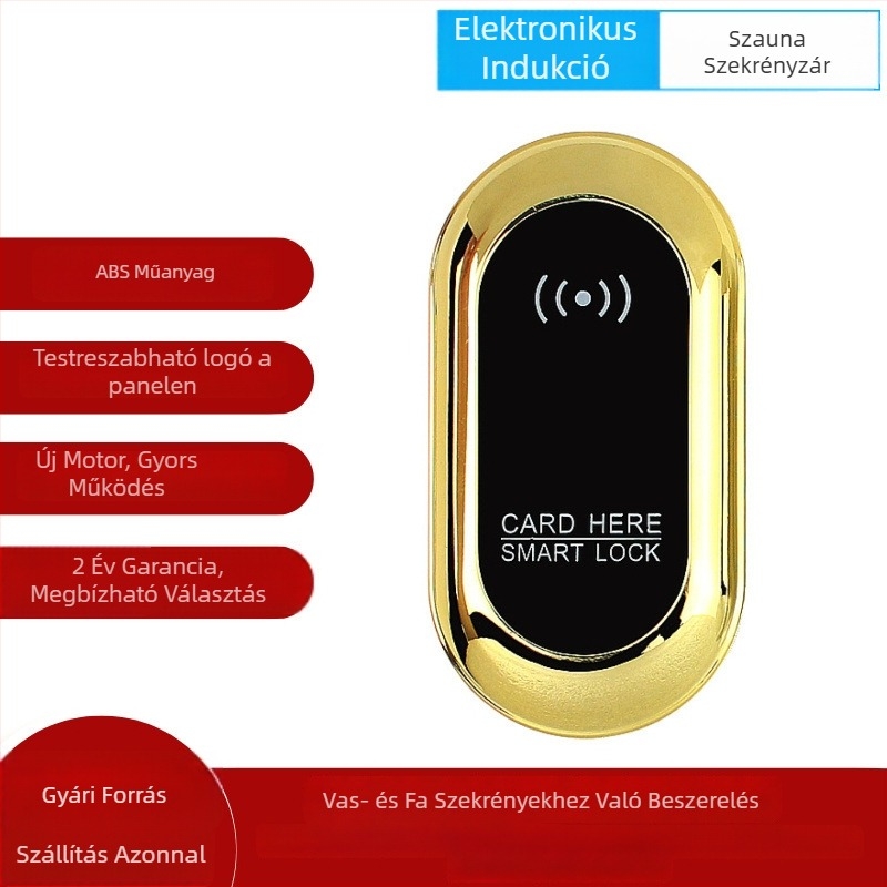 Szauna szobai szenzoros zár, Elektronikus szekrényzár, Biliárdütőket tároló szekrény, IC zár fürdőszobai szekrényajtókhoz